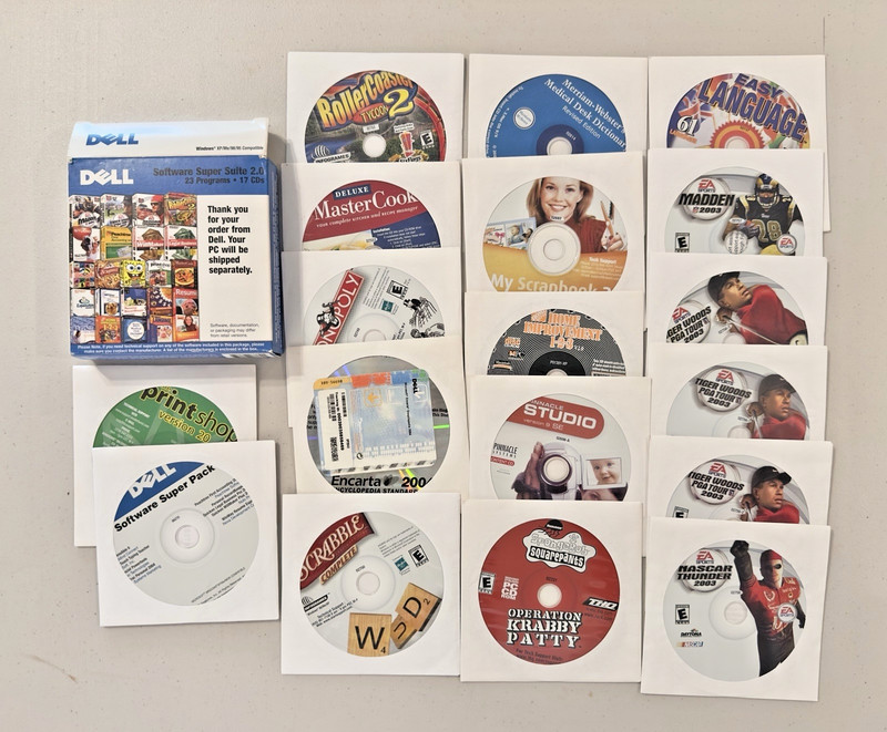 Dell Software Super Suite 2.0 23 Vintage Programs and Games Windows 95 gallery