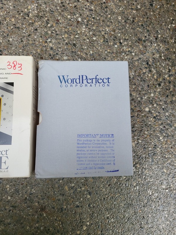 WordPerfect Office Version 4.0 DOS Version 4.0 PC Computer Program Software New gallery