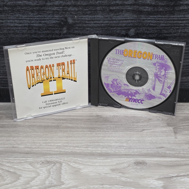 Vinatge Oregon Trail History Game CD-Rom Win 95 MECC Version 1.2 - 93/94 gallery