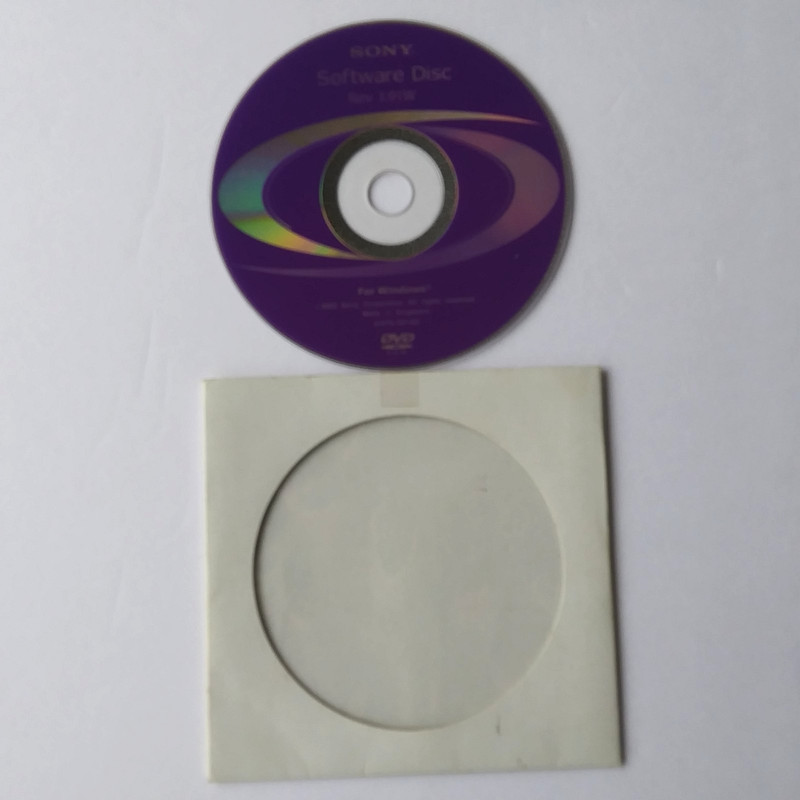 Sony Software Disc Rev 3.91W DVD-ROM Windows 2003 OEM Recovery Driver Disc
