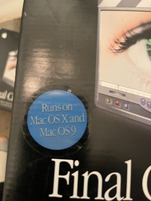 Final cut pro 3 for Mac/Apple User manuals original box complete never used gallery