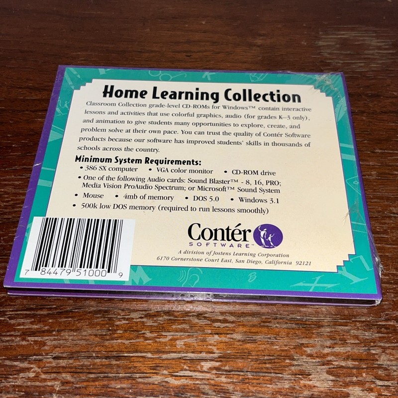Home Learning Collection Math Reading K CD-ROM For Windows 3.1 - Conter Software gallery