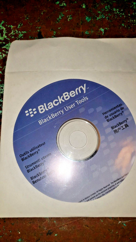 Blackberry User Tools CD Disc Software 2006