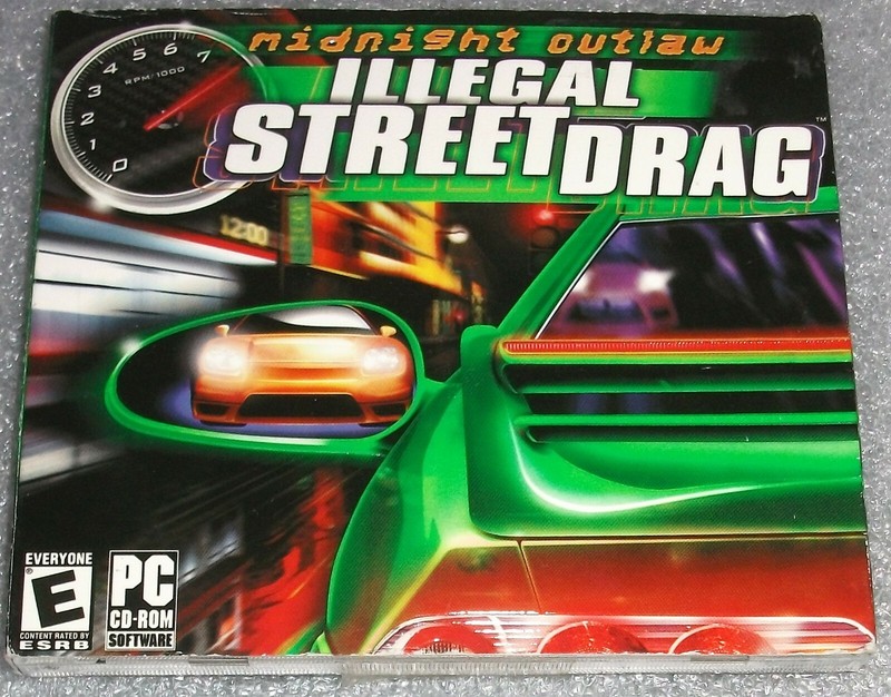 MIDNIGHT OUTLAW ILLEGAL STREET DRAG NITRO EDITION PC CD-ROM GAME 2003 CANOPY