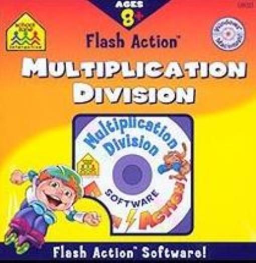 School Zone: Flash Action Multiplication & Division PC CD electronic cards learn
