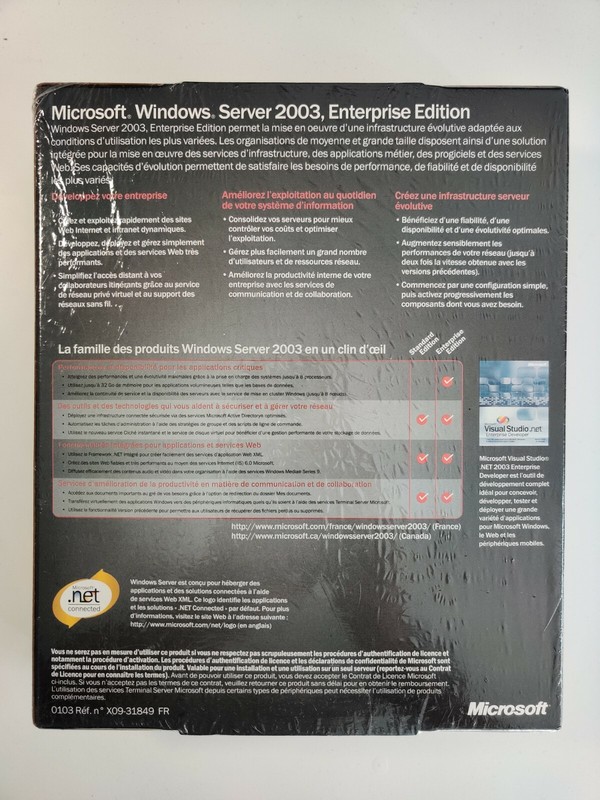 Windows Server 2003 Enterprise Edition French Version gallery
