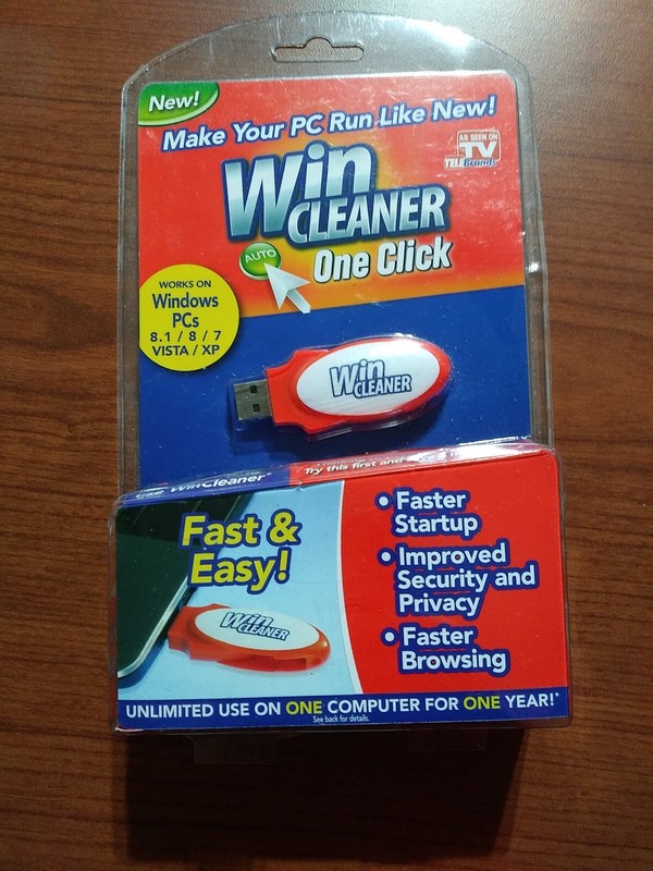 Win Cleaner USB As Seen on TV One Click PC Computer Clean Repair Protect-NEW!