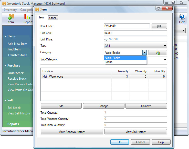 Inventoria Professional Inventory Software Corporate Edition NCH gallery