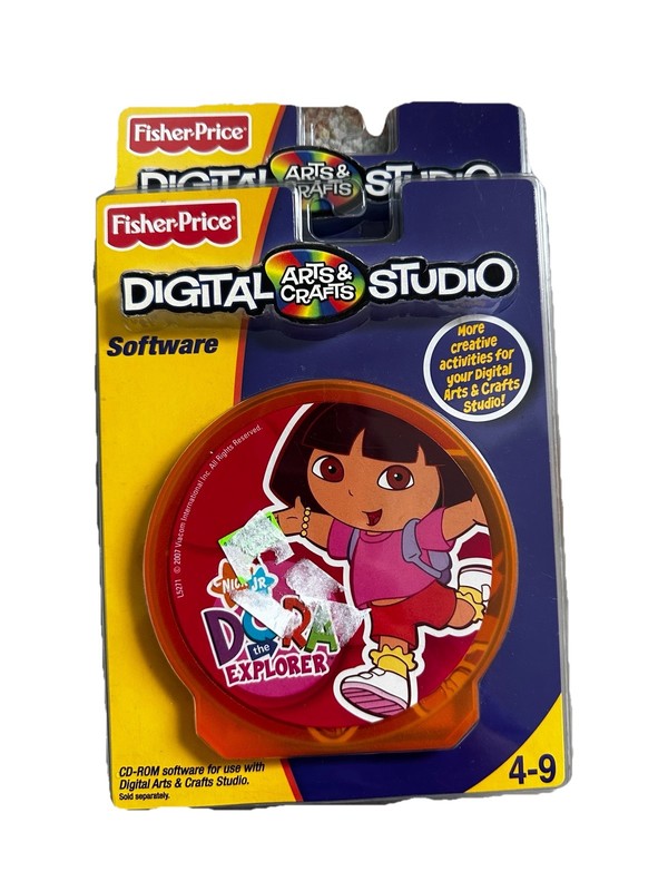 Vintage Fisher-Price Digital Studio CDs Dora L5271 & Dinosaurs L5270 Lot gallery