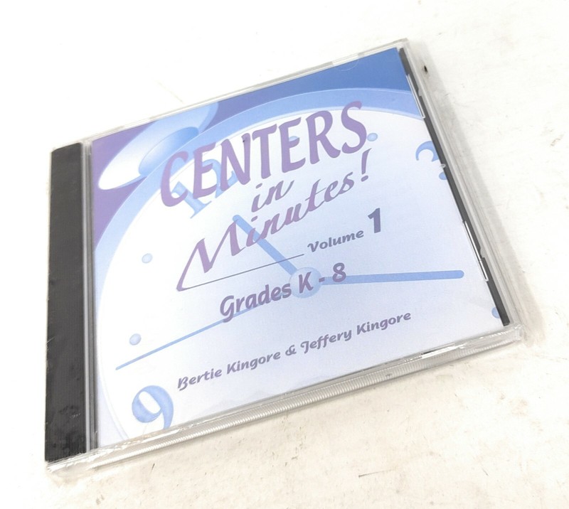 Centers in Minutes! Volume 1 by Bertie Kingore & Jeffery Kingore CD-ROM