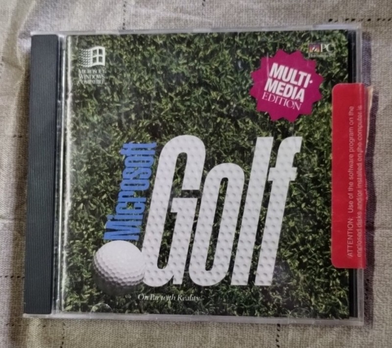 Microsoft Windows Golf – A Multi Media Edition (PC CD-ROM, 1993) Software