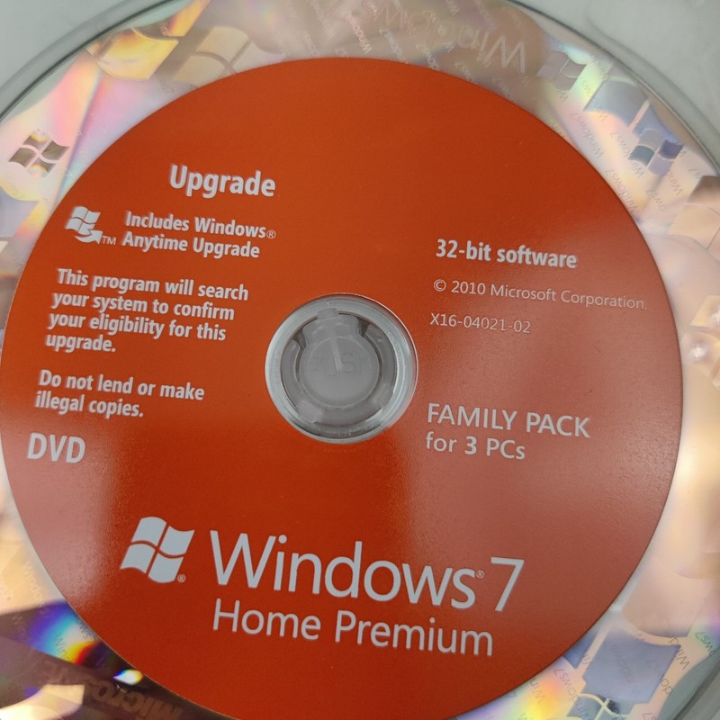 Microsoft Windows 7 Home Premium Upgrade Family Pack For 3 PCs 32 & 64 Bit DVD gallery