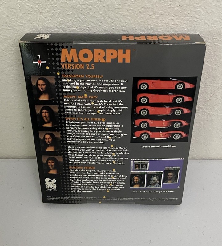 New 1998 Print Artist Pro Morph Version 2.5 PC Big Box Gryphon Sierra Home gallery