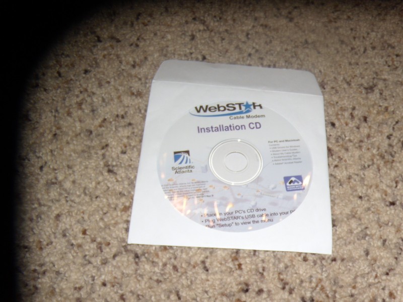 Webstar Cable Modem Install CD for PC and Macintosh Near Mint