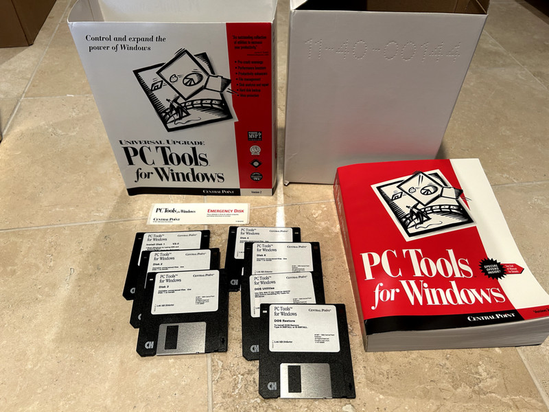 Universal Upgrade PC Tools for Windows Version 2 Central Point 3.5" disk gallery