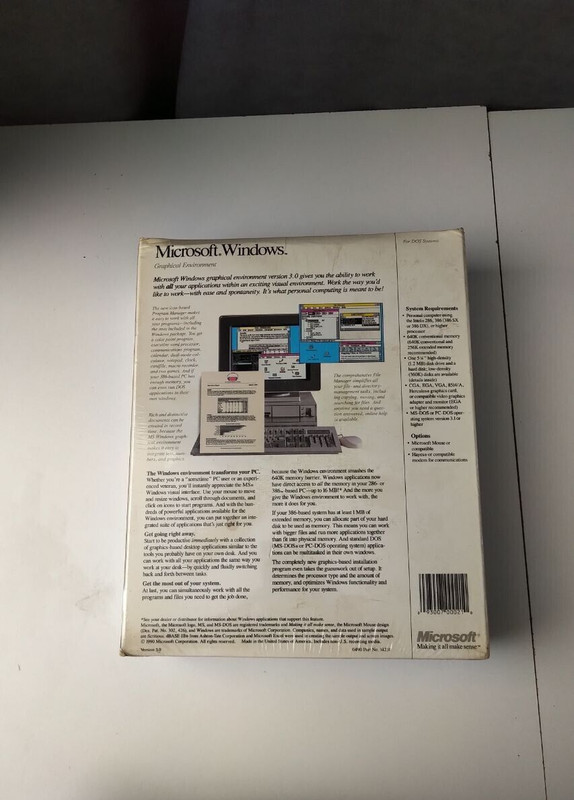 Microsoft Windows Graphical Environment for DOS - Sealed with Bonus Daybook gallery