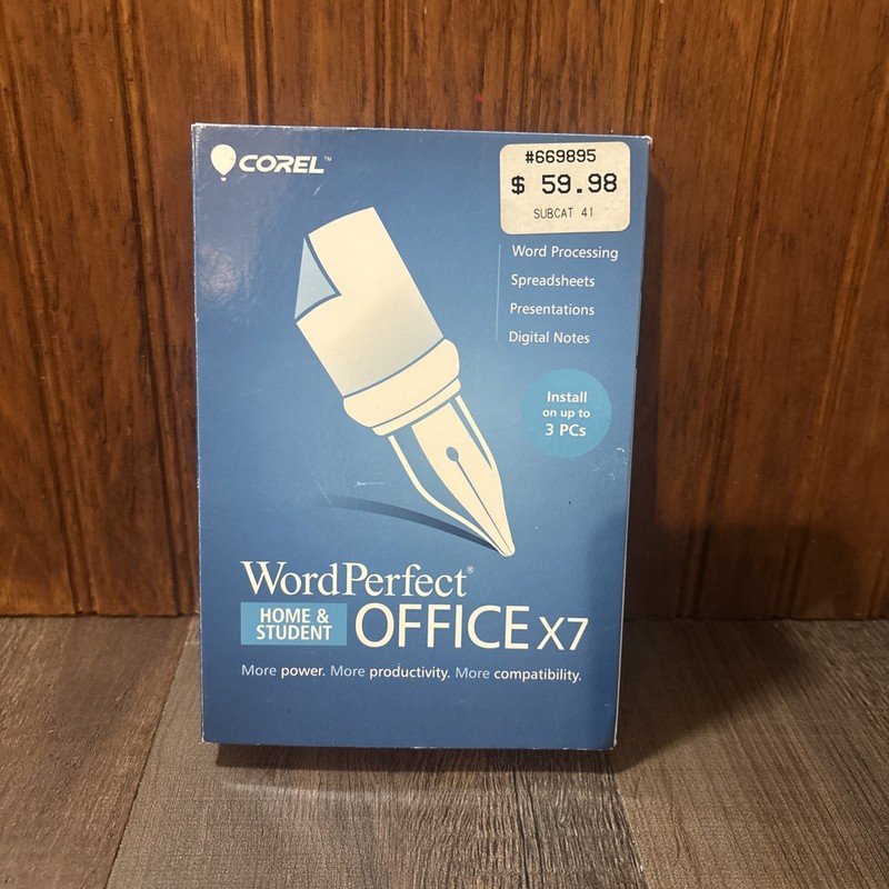 Corel WordPerfect Office X7 Home & Student Software Suite for 3 Devices