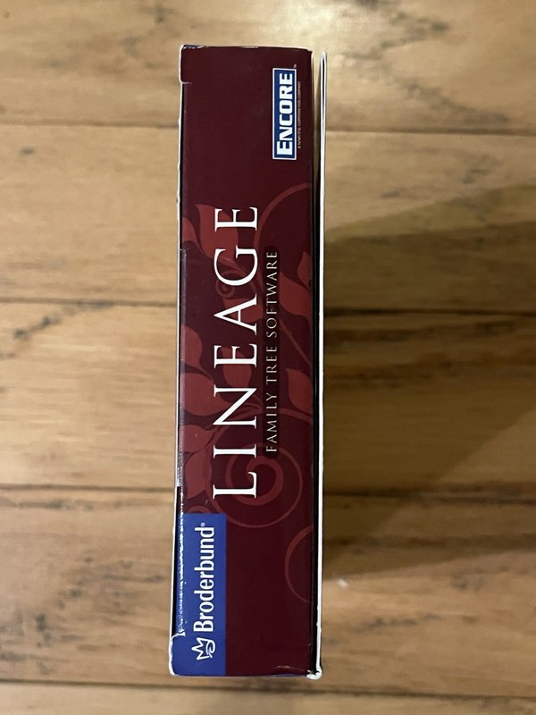 Lineage Family Tree Software 2010 PC CD-ROM Broderbund Encore New Sealed gallery