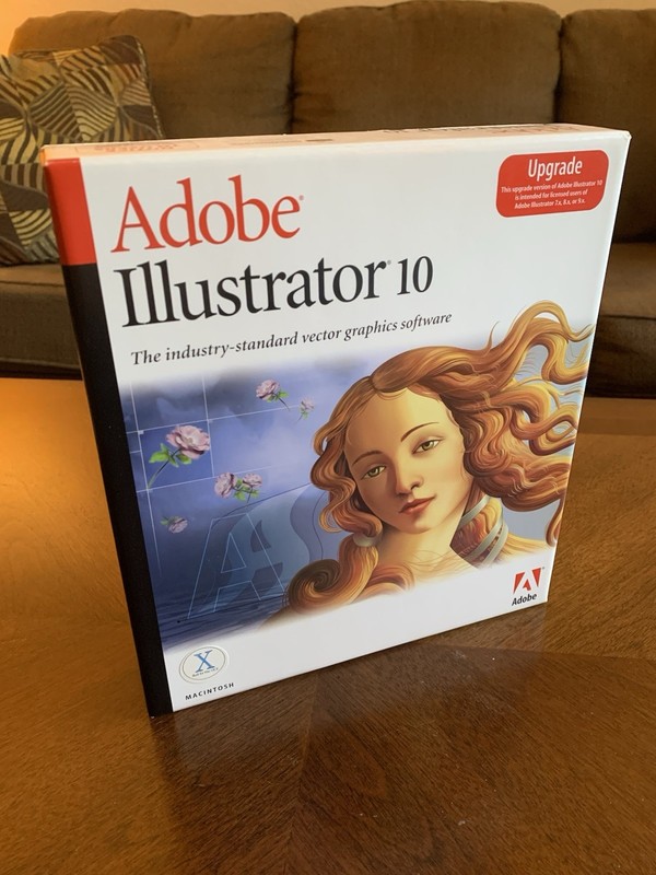 Adobe ILLUSTRATOR 10 Upgrade Software For Mac OS9 and OSX PowerPC