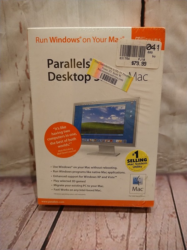 PARALLELS DESKTOP 3.0 For MAC – Run Windows On MAC – NEW in SEALED BOX