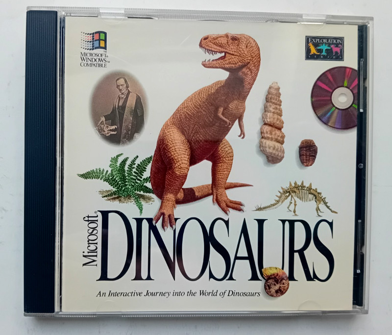 Microsoft DINOSAURS PC 1993 Exploration Series Windows Compatible