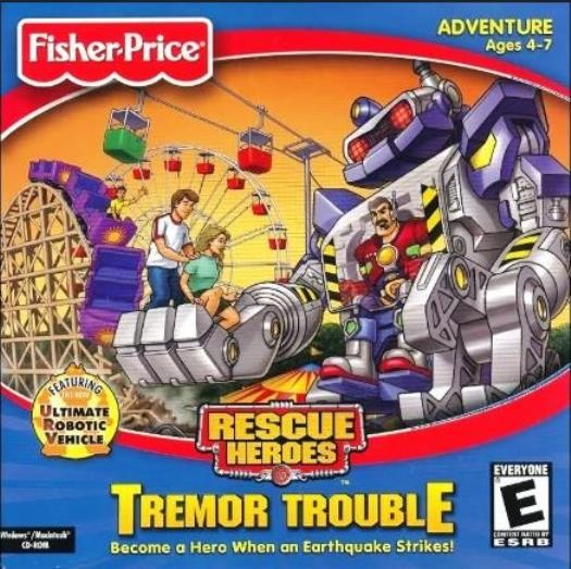 Fisher-Price Rescue Heroes: Tremor Trouble PC CD action adventure kids game 2002