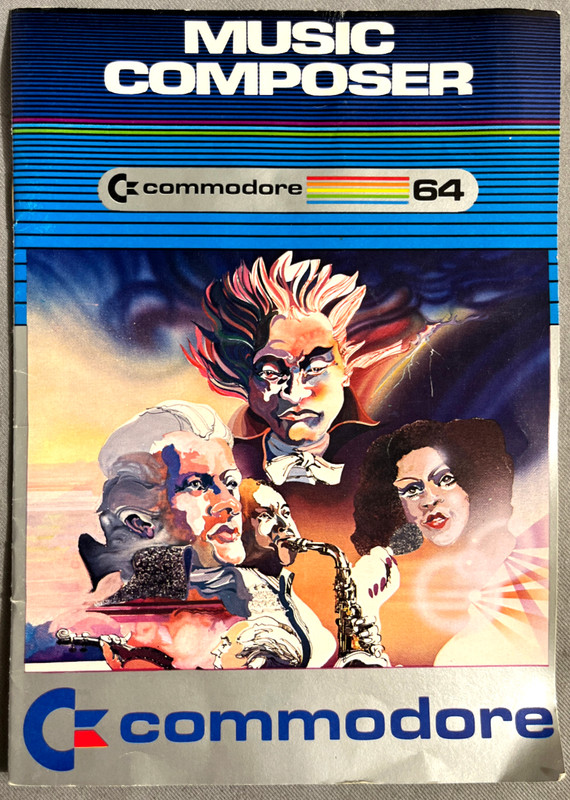 Music Composer Commodore 64/128 Educational Cartridge Used/tested w/manual/box