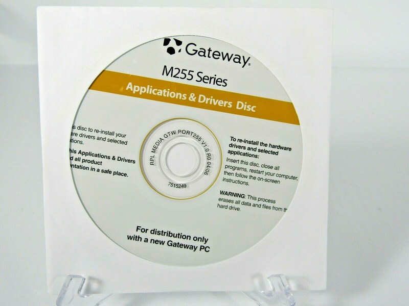 Gateway M255 seies Application & Drivers Disc