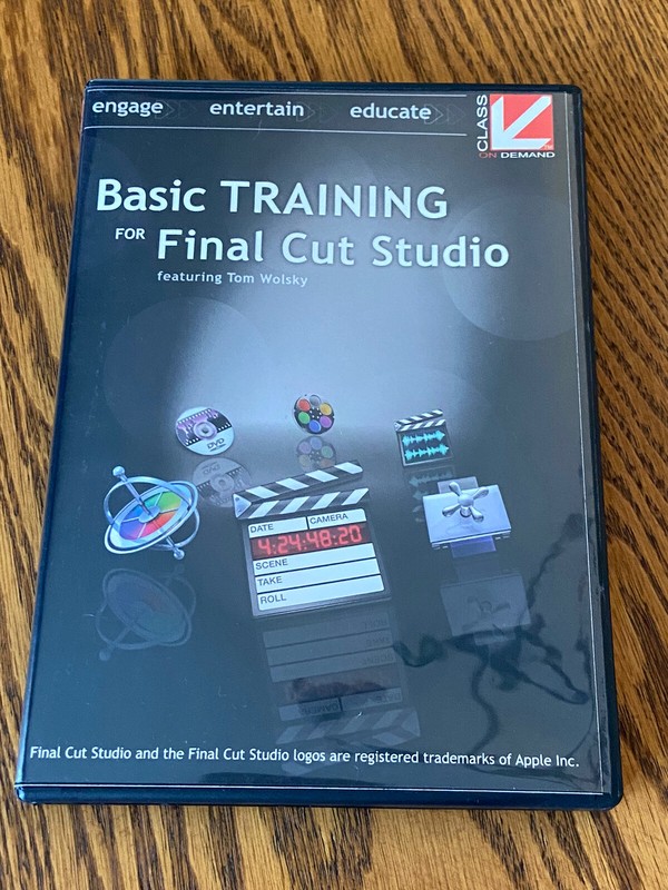 Basic TRAINING FOR Final Cut Studio feat Tom Wolsky DVD free media ship* excllnt