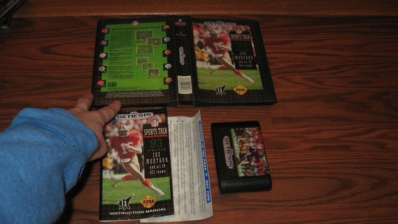 Sports Talk Football Sega Genesis with case and manual gallery