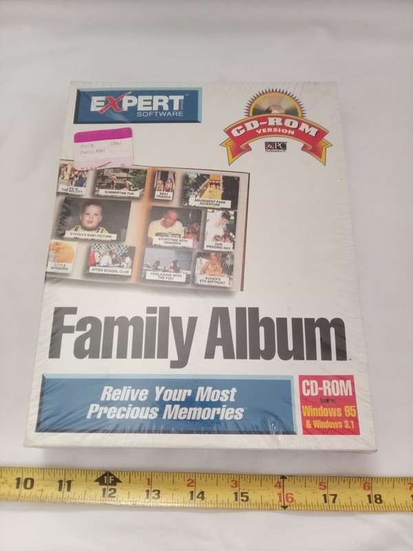 family album expert software 1995 CD-ROM version PC Game RARE, SEALED.
