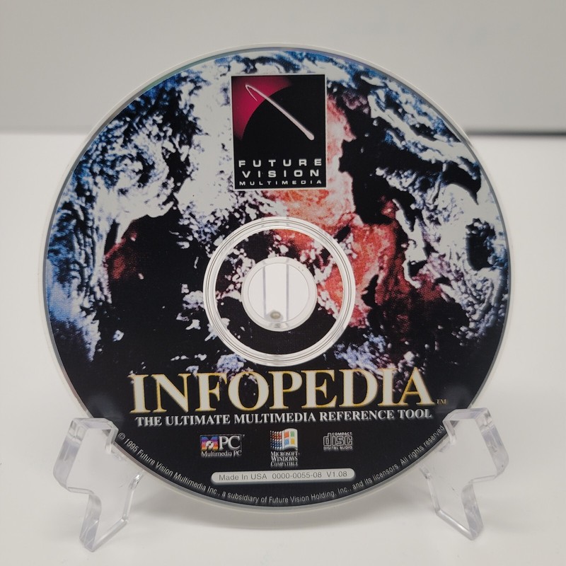 infopedia, the ultimate multimedia encyclopedia CD SoftKey 1995 PC Windows Retro