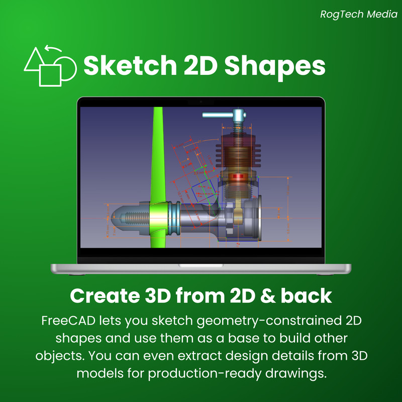 Professional CAD 2D 3D Parametric Graphic Modeling Software for Windows & Mac gallery