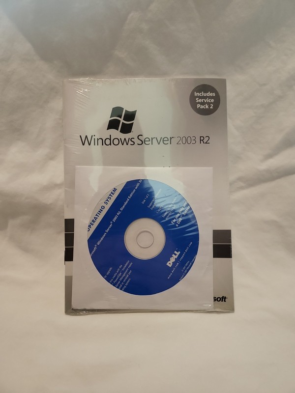 Microsoft Windows Server 2003 R2 Standard Dell OEM New Sealed CD Set