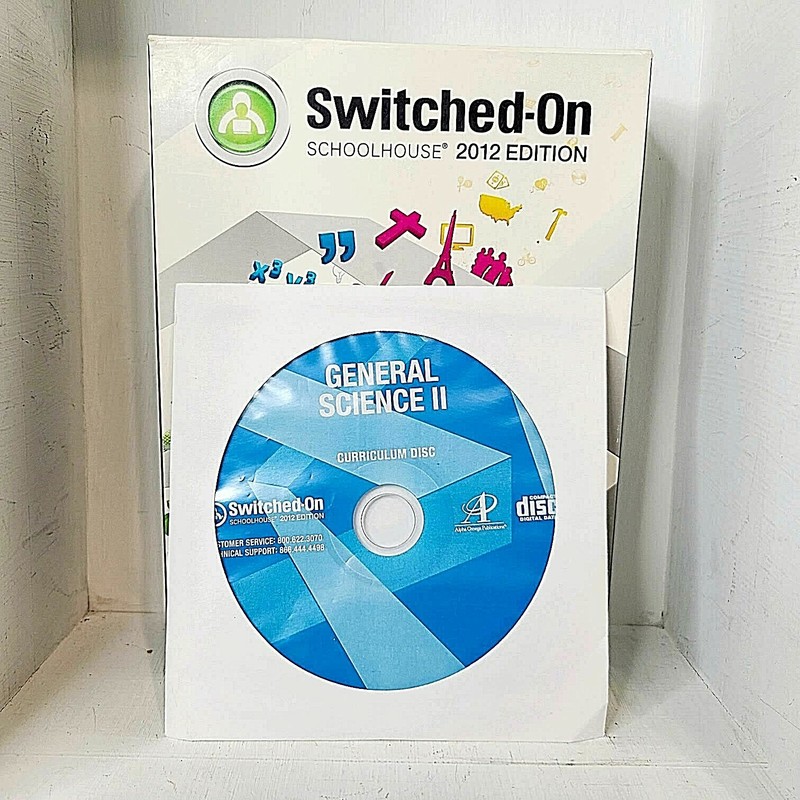 Switched-On Schoolhouse 2012 8th Grade Science CD ROM Homeschool Curriculum EUC