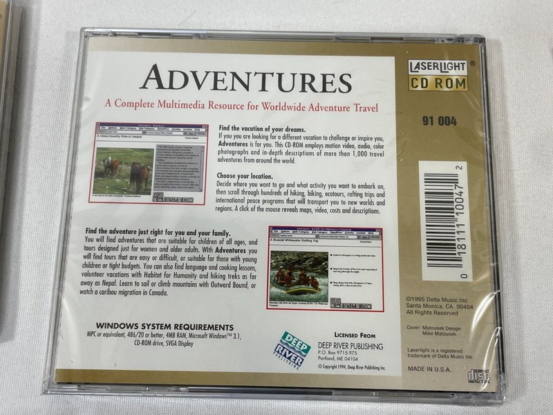 Lot of 6 - Vintage 1995 Laserlight CD-ROM Educational Series Software PC/MAC gallery