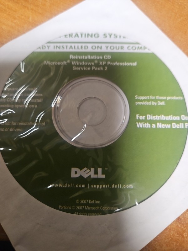 Dell Application Reinstalling Microsoft Windows XP Prof Service Pack 2 Software gallery