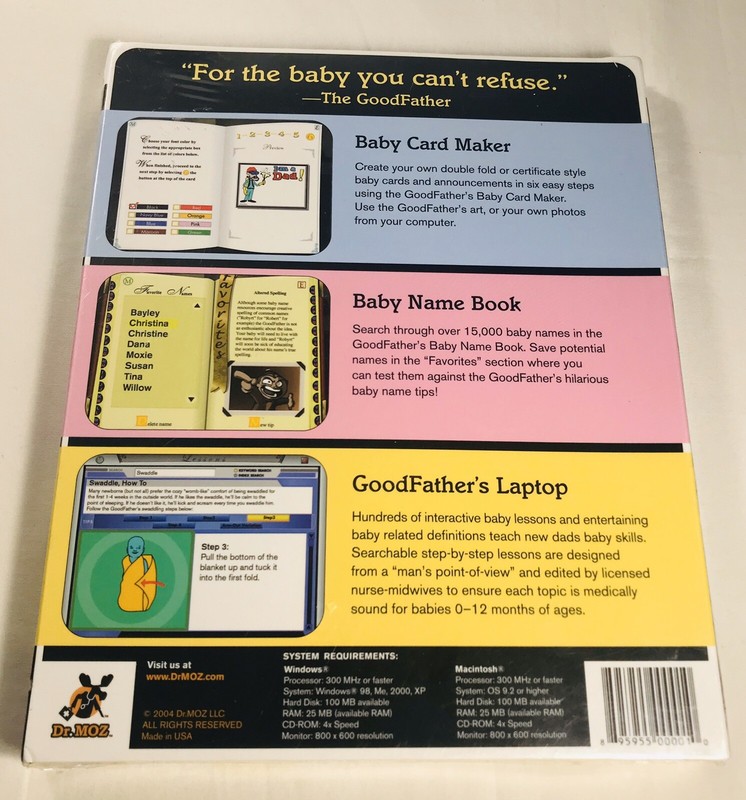 The Goodfather Windows & Macintosh CD-ROM Gift Set Baby Skills For New Dads. gallery