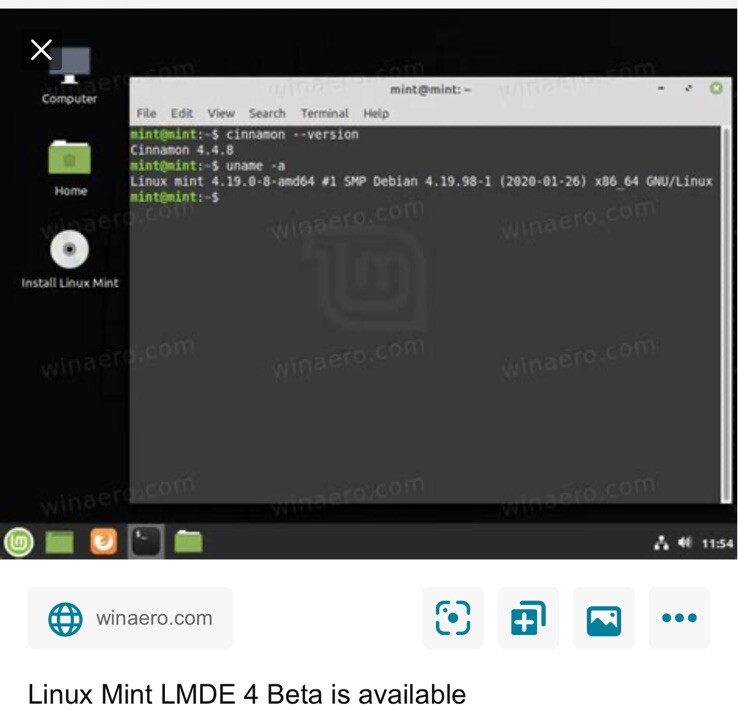 Linux mint USB Debian LMDE 6 Faye Amd64 From Canada