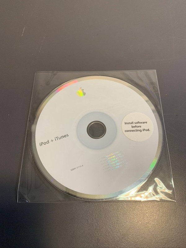 VTG 2006 APPLE iPod + iTunes Installation Software CD 2Z691-5715-A Disc Software