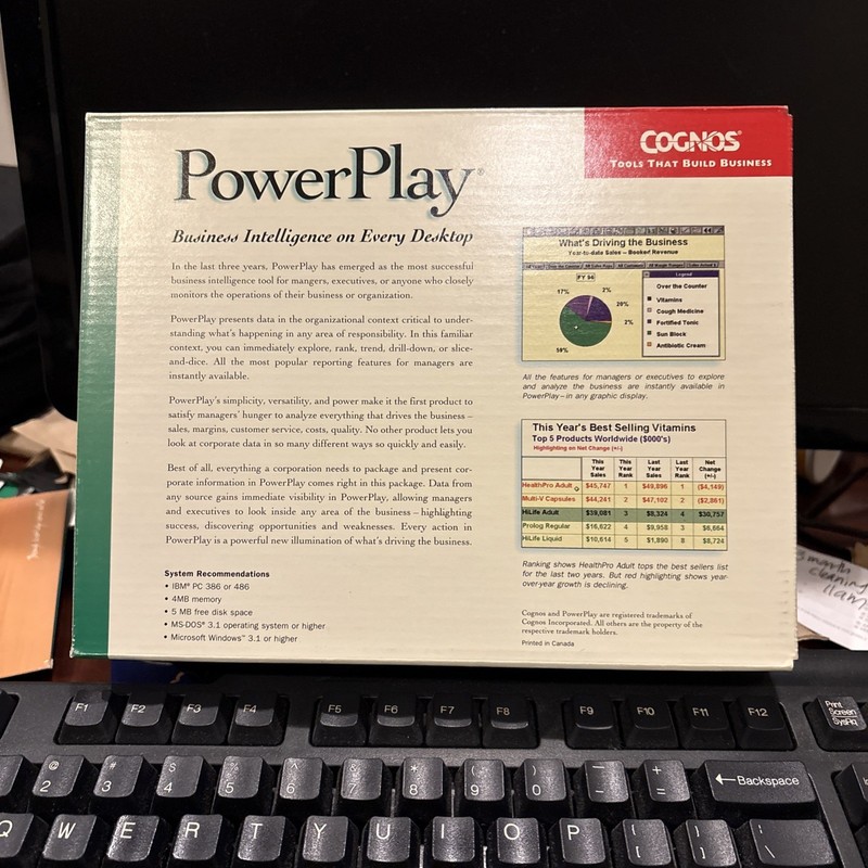 AWESOME BRAND NEW SEALED Cognos PowerPlay software. Used To Be $3500. gallery