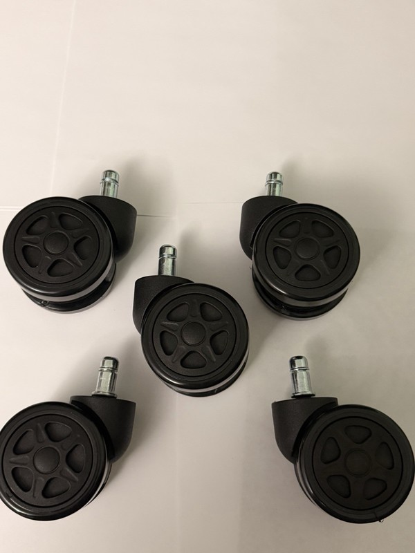 Set of 5 Office Chair Wheels 3 Inch Office Chair Casters
