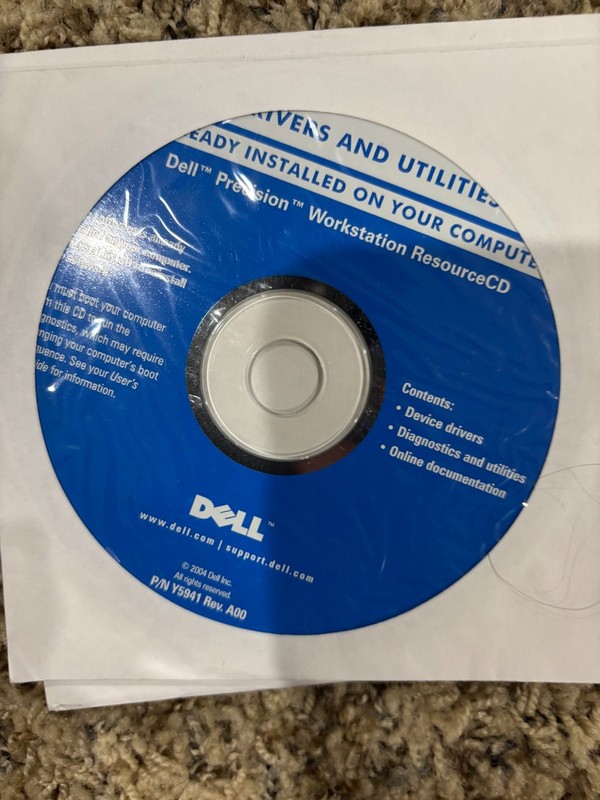 Dell Drivers Utilities Dell Dimension Resource CD New Sealed 9g705