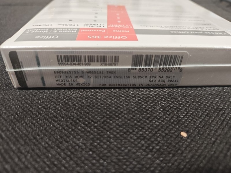 Microsoft Office Home 1-Year Subscription Key NEW Sealed 2015 Windows Mac Unopen gallery
