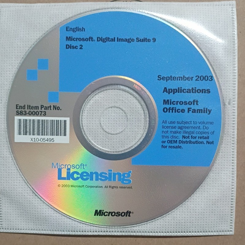 Microsoft Digital Image Suite 9 Office Software Suite CD S83-00073 S83-00183 gallery