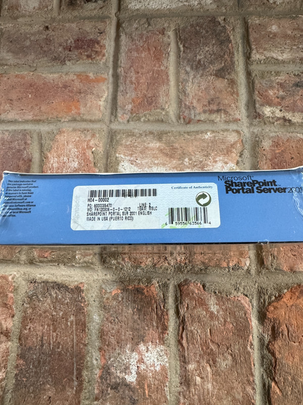 Microsoft Sharepoint Portal Server 2001 w/ 25 Client Access Licenses NEW SEALED gallery
