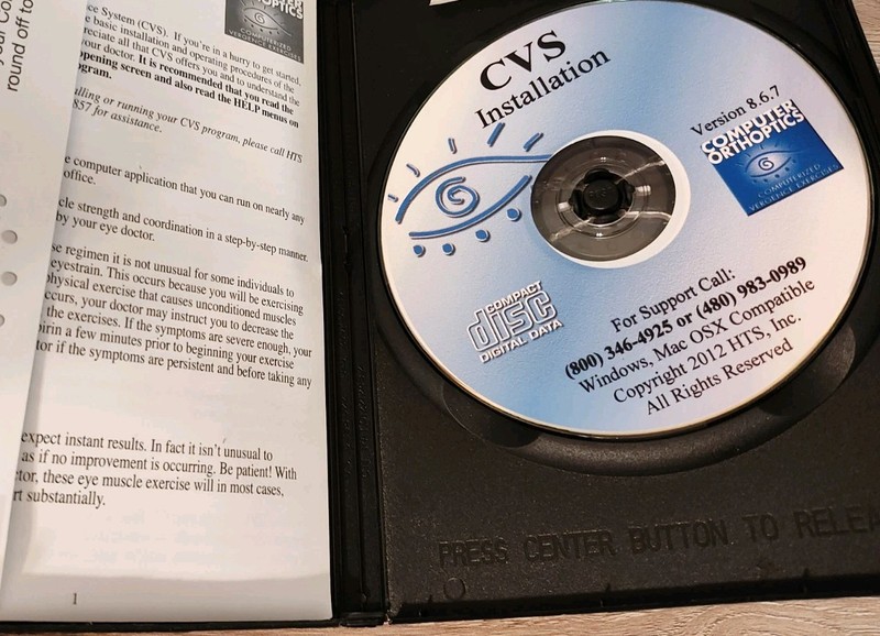 Computer Orthoptics Computerized Home Vergence Exercises HTS iNet Software gallery
