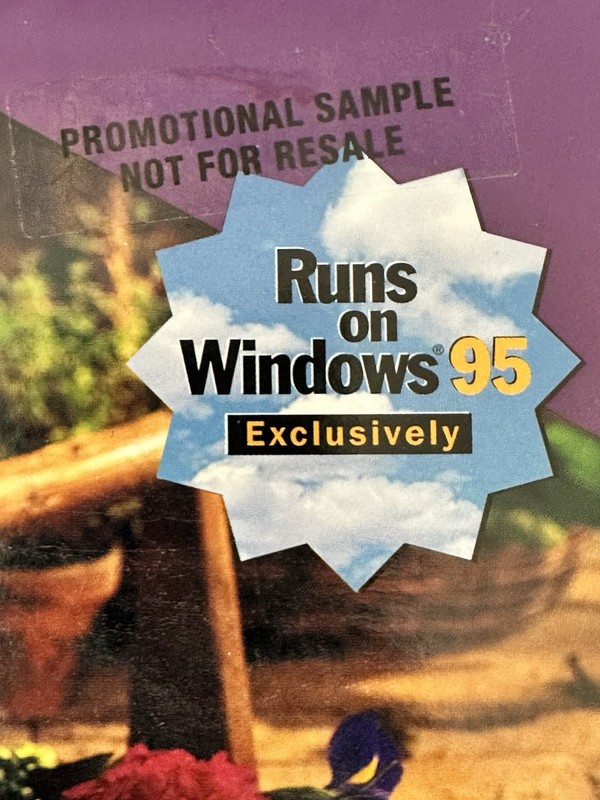 Microsoft Complete Gardening Windows 95 CD-ROM 1996 Vintage PC Software gallery