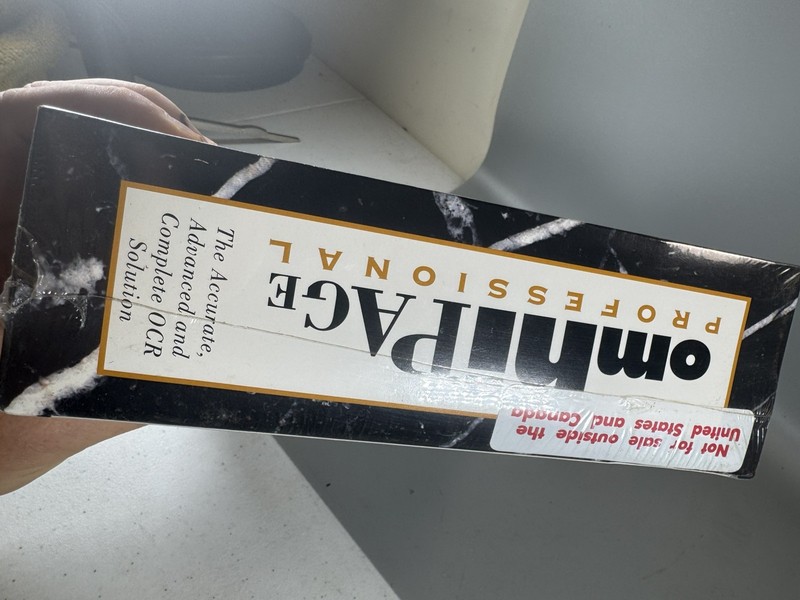 OmniPage Professional 5.0 OCR Software for Windows – New Sealed 1994 Vintage gallery