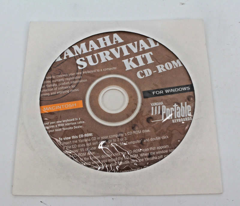 YAMAHA Survival Kit CD-Rom keyboard software 2001 Windows Mac MIDI guide